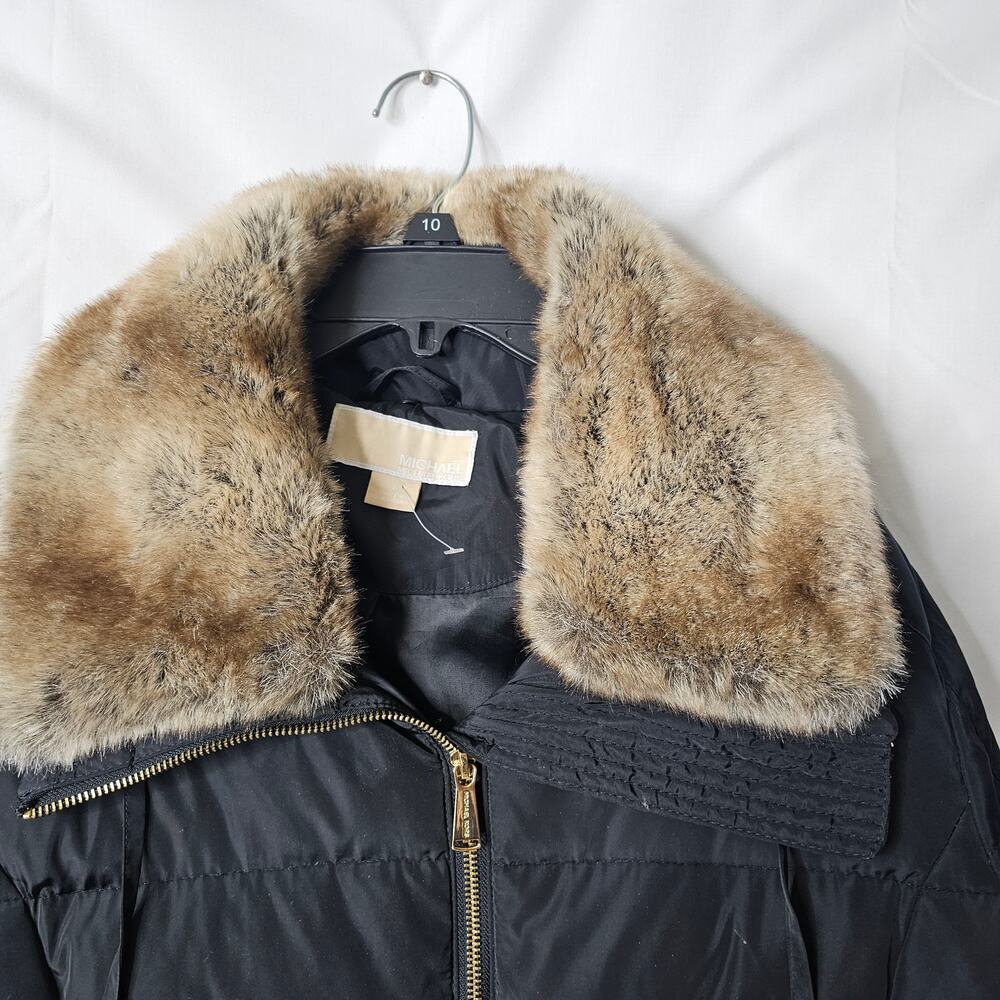 Michael Michael kors  Black Parka Puffer Coat Jacket Size Midium - Picture 7 of 11